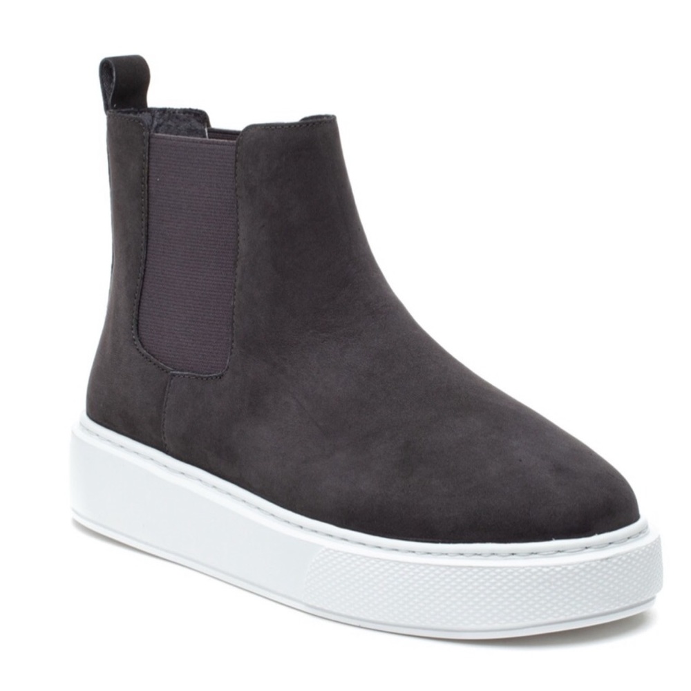 J/SLIDES NYC Dani Chelsea Gray Nubuck Suede Platform Slip On Bootie Sze 8.5 NIB - Picture 15 of 15